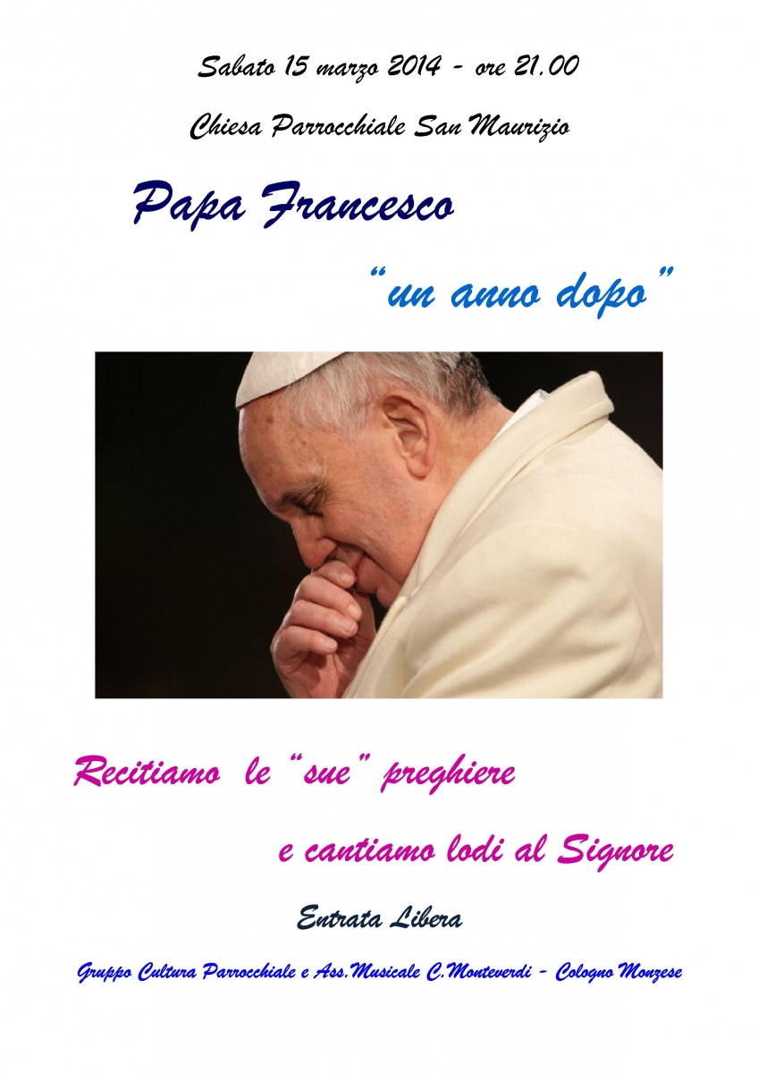 Papa Francesco.LOCANDINA